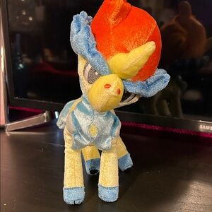 Pokemon Plush Toy with Orange and Blue Accents